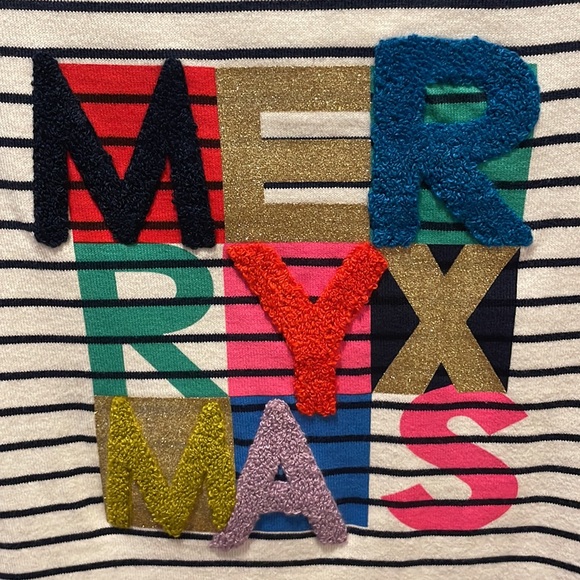 Joules Merry XMAS Size 4 Sweater, NWT - Picture 5 of 11